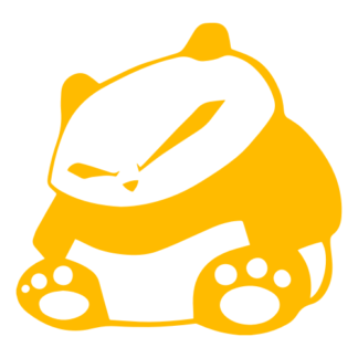 JDM Panda Decal (Yellow)